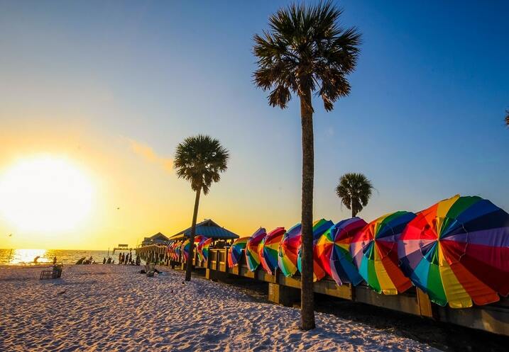 Award-winning Clearwater Beach with its sugar white sands and pristine waters