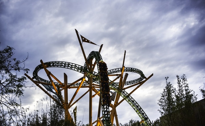 A View Of Busch Gardens Theme Park In Tampa Bay