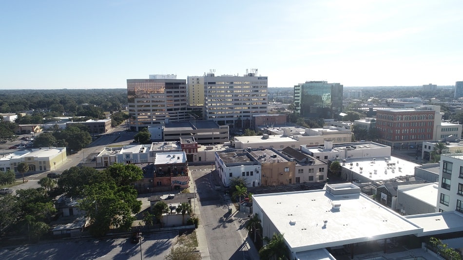 Downtown Clearwater with many popular restaurants and attractions