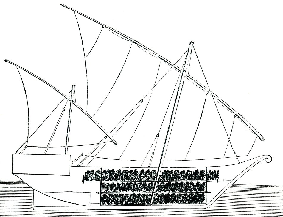 Illustration of a slave ship in Tampa Bay