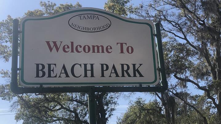 Beach Park in South Tampa FL