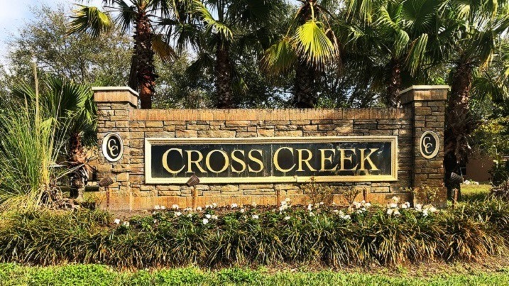 Cross Creek Community Entrance Sign