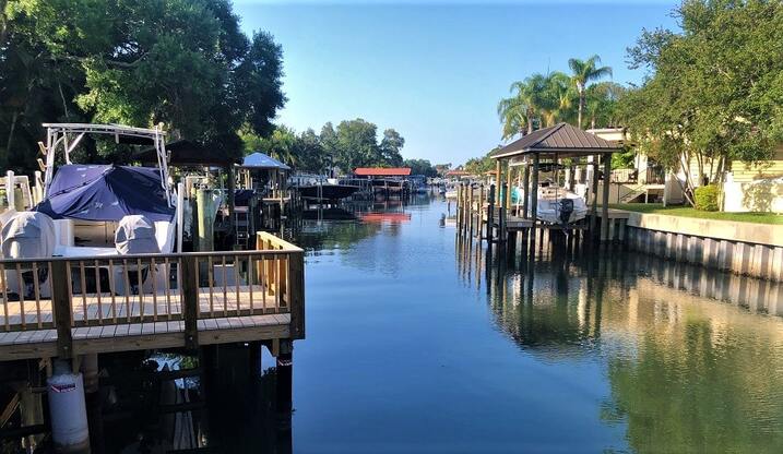 Davis Islands Canal Separating The 2 Islands