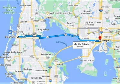 How Far Apart Are Tampa And Clearwater