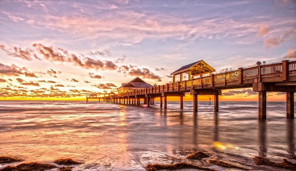 Beautiful Pier 60 Boardwalk & Gulf Coast Sunsets